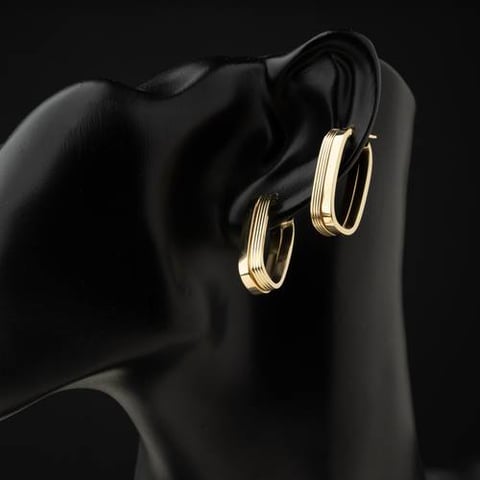 حلق ذهب عيار 18