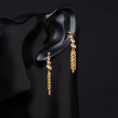 حلق ذهب عيار 21
