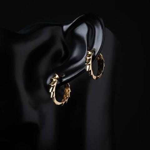 حلق ذهب عيار 18