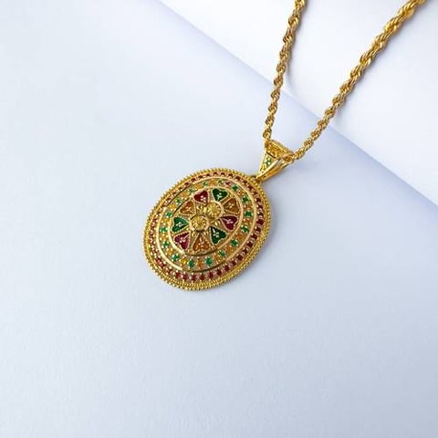 عقد ذهب عيار 21