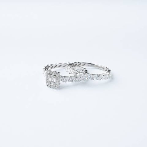 18K Gold Twin Ring