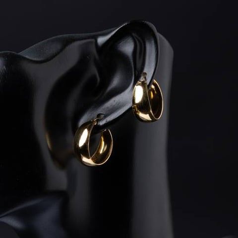 حلق ذهب عيار 21