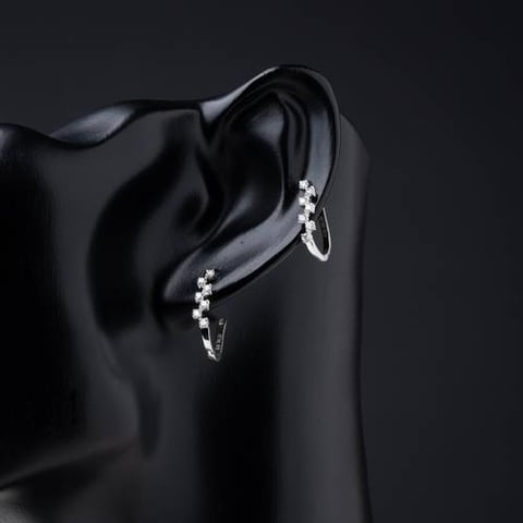 حلق الماس عيار 18