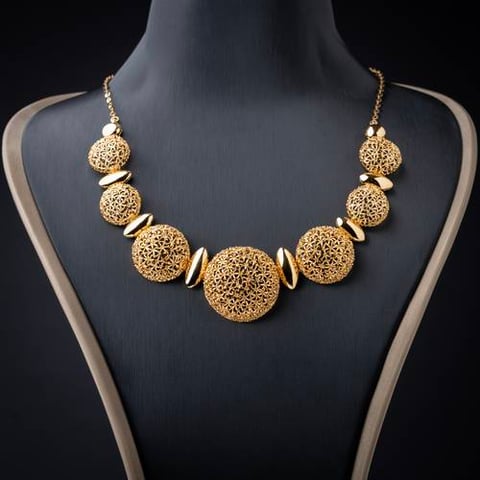 طقم ذهب عيار 21