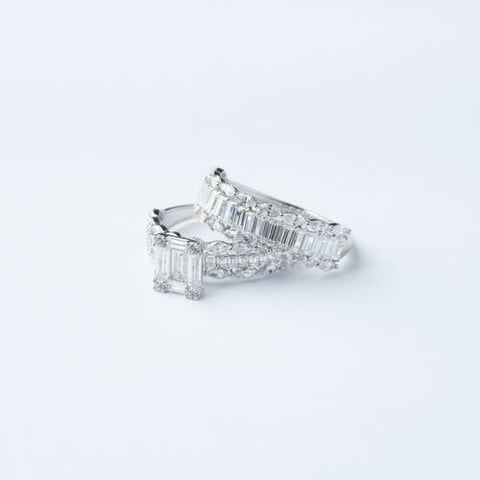 18K Gold Twin Ring
