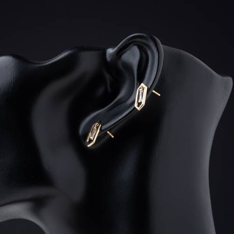 حلق ذهب عيار 18