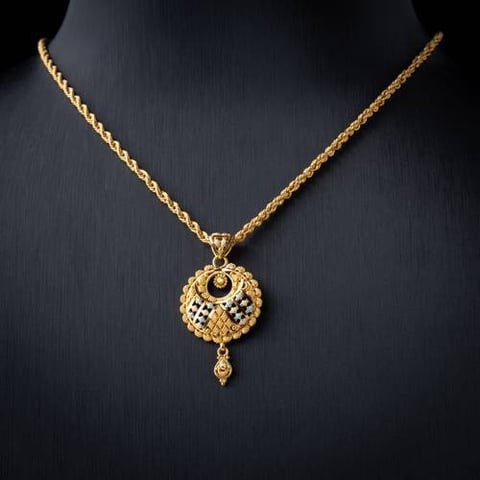 عقد ذهب عيار 21