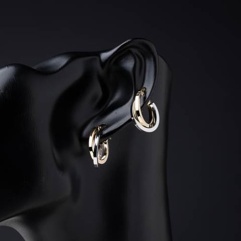 حلق ذهب عيار 18