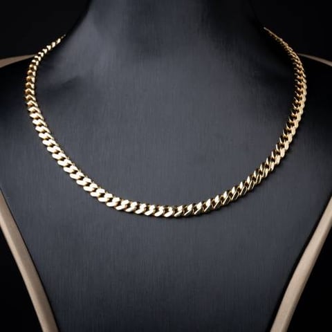 عقد ذهب موناكو عيار 18