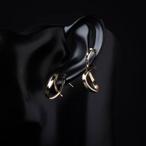 حلق ذهب عيار 18