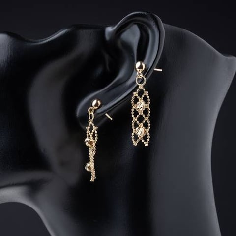 حلق ذهب عيار 18