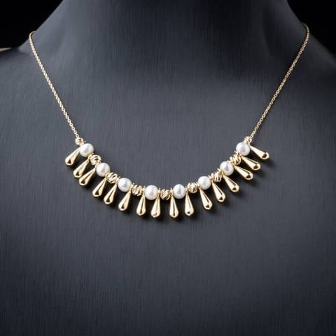 عقد ذهب عيار 18