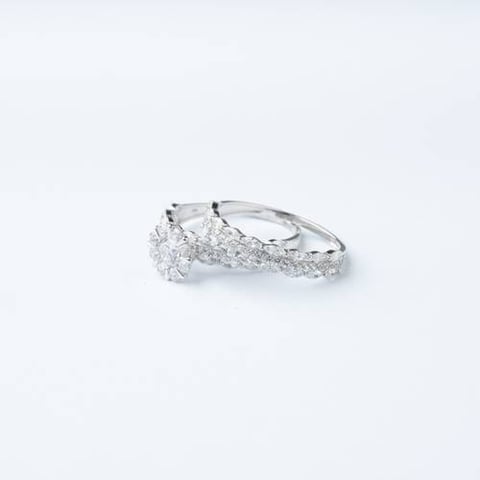 18K Gold Twin Ring