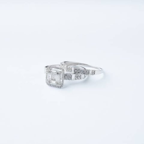 18K Gold Twin Ring