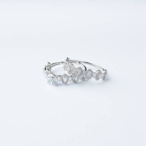 18K Gold Twin Ring