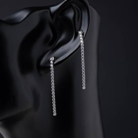 حلق تنس ذهب عيار 18