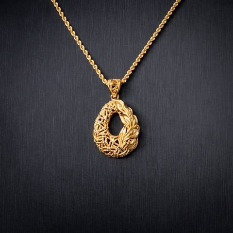 عقد ذهب عيار 21