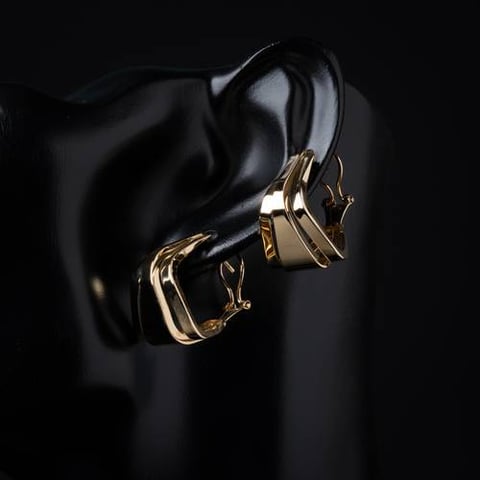 حلق ذهب عيار 18