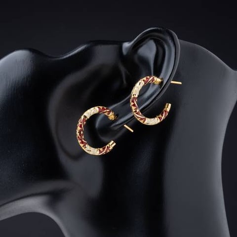 21K Gold Earrings