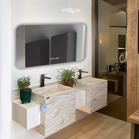 مغسلة تصنيع رخام فيركو تفصيل حسب الطلب مقاس 50*200 VERCO