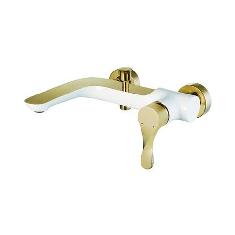 VERCO White and Gold Shower Mixer