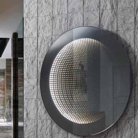 Magic Round Black Mirror – 80×80 cm, VERCO