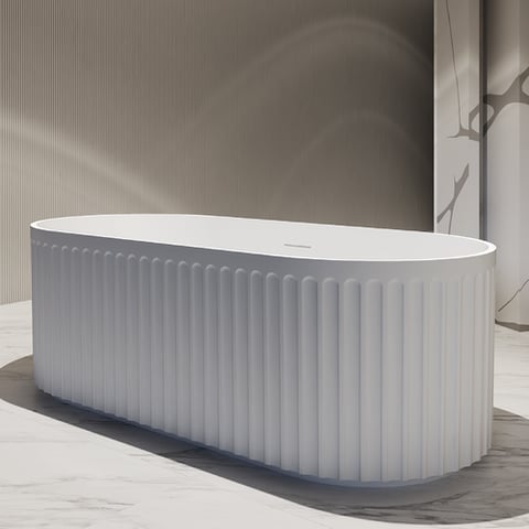 مغطس / بانيو ديكور فاخر ابيض فيركو مقاس VERCO 170X80 cm