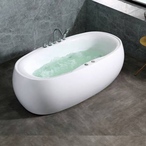 جاكوزي فيركو فاخر  بيضاوي ابيض مقاس VERCO 180*97 cm