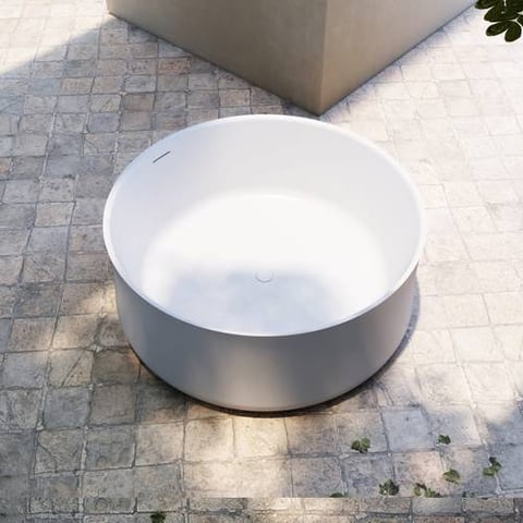 مغطس / بانيو ديكور فاخر ابيض مقاس VERCO 150X150 cm