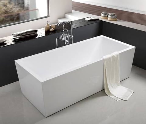 بانيو ديكور فاخر ابيض فيركو مقاس VERCO 180X80 cm