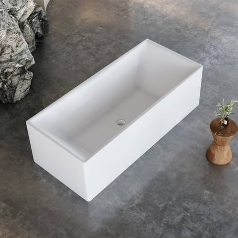مغطس / بانيو ديكور فاخر ابيض فيركو مقاس VERCO 160X70 cm