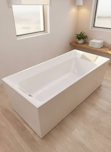 بانيو ديكور فاخر ابيض فيركو مقاس VERCO 170X80 cm