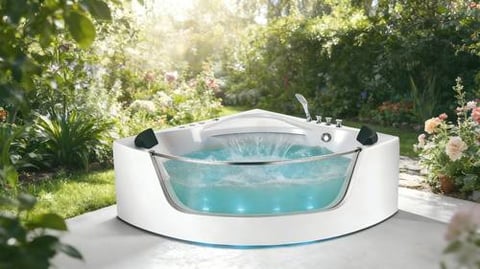 جاكوزي فيركو فاخر  شلال ابيض VERCO 150*150 cm