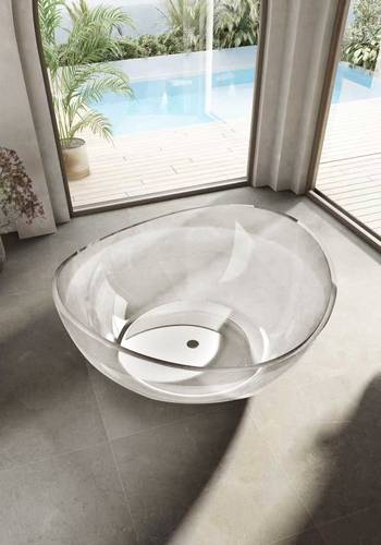  بانيو ديكور فاخر زجاج شفاف VERCO 150*150*63