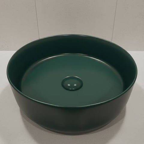 حوض مغسلة خارجي دائري هراب اخضر بترولي فيركو 36X36 cm فيركو VERCO