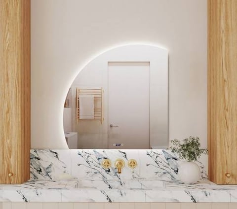 مرايا ربع دائرة ساعة  (R)  مقاس 150x85 cm فيركو - VERCO