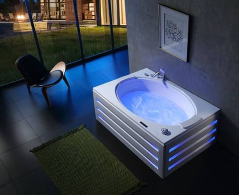 جاكوزي فيركو فاخر شلال كامل ابيض VERCO 180*125 cm