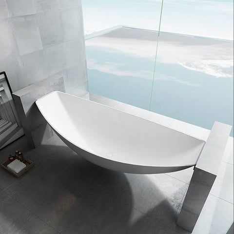 مغطس / بانيو ديكور معلق فاخر ابيض فيركو مقاس VERCO 200X85 cm