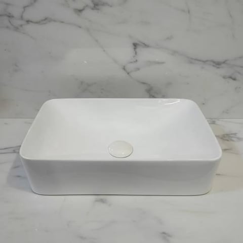 حوض مغسلة خارجي ابيض مقاس 49X30 cm فيركو VERCO 