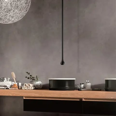  خلاط مغسلة معلق اسود  فيركو VERCO