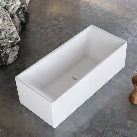 مغطس / بانيو ديكور ابيض فيركو مقاس  VERCO 150X70 cm