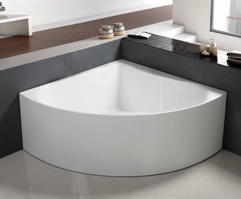 بانيو فيركو فاخر زاوية ابيض مقاس VERCO 135*135 cm