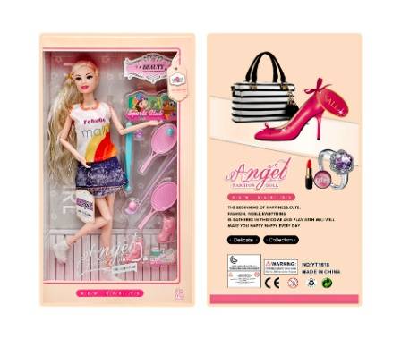 عروسة أنجيل مع إكسسوارات رياضية