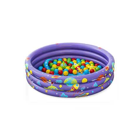 بست واي مسبح نفخ 3 طبقات مع 50 كرة و 4 العاب  صغيرة  1.02m x H25cm # 52466