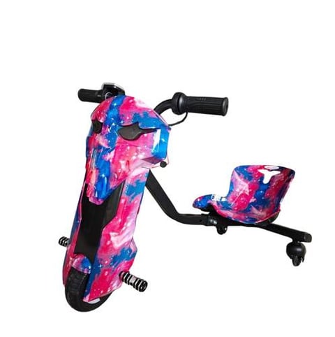 Mini Drift Scooter - 36 Volt Blue and Pink Galaxy Design