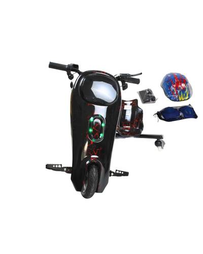 Large Electric Drift Scooter - 36 Volt Graffiti Design