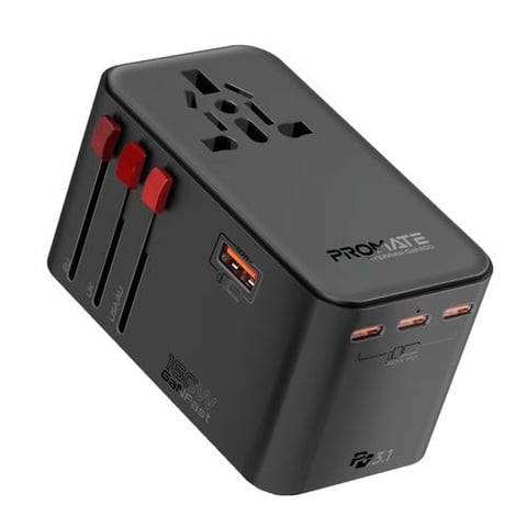 Promate 160W GaNFast™ Travel Adapter