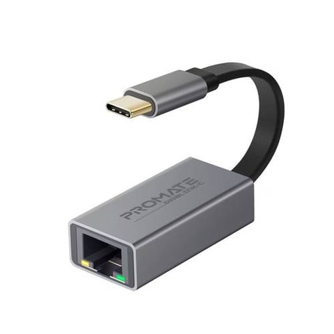بروميت محول USB-C إلى إيثرنت RJ45 جيجابت فائق السرعة بتصميم مدمج