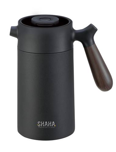  SHAHA STAINLESS STEEL V.F. WOODEN HANDLE 1.4L - MULTICOLOR 
