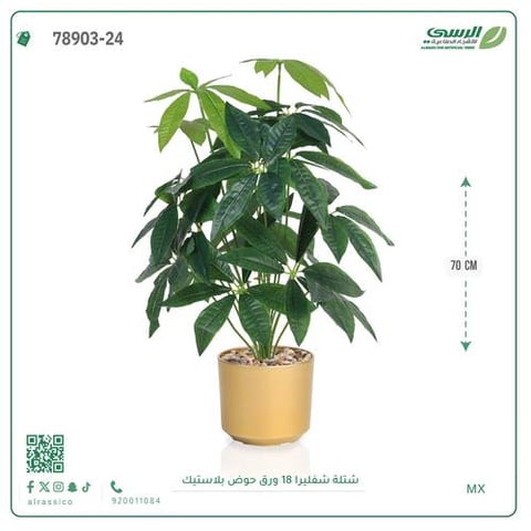 شتلة مانجو صناعي ( ارتفاع 70 سم ) حوض بلاستيك
